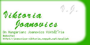 viktoria joanovics business card
